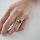 ＜一点限り＞Rutil Peridot K18 ring #11