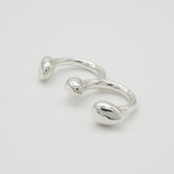 3stones ring silver