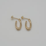 link 002 hoop pierce gold