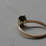 ＜一点限り＞Oil in Quartz ring K18 #14