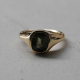 ＜一点限り＞Rutil Peridot K18 ring #11