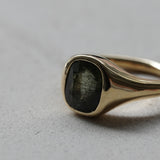 ＜一点限り＞Rutil Peridot K18 ring #11