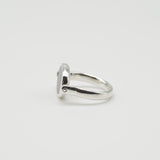 swivel onyx ring silver