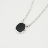 ＜12/14 販売開始＞Onyx necklace silver